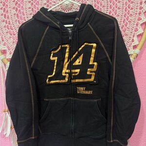 Tony Stewart Black and Gold Hoodie